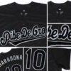 Custom Black Black-Gray Authentic Baseball Jersey