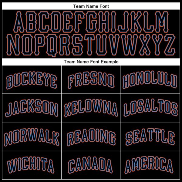 Custom Black Black-Powder Blue Authentic Baseball Jersey