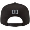 Custom Black Light Gray-White Stitched Adjustable Snapback Hat