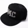 Custom Black Light Gray-White Stitched Adjustable Snapback Hat