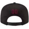 Custom Black Crimson-White Stitched Adjustable Snapback Hat