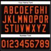 Custom Black Orange Performance T-Shirt