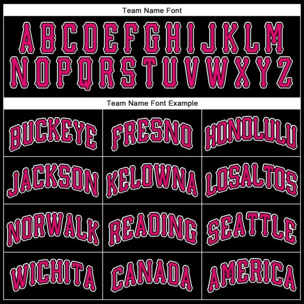 Custom Black Pink-White Performance T-Shirt