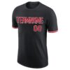 Custom Black Red-White Performance T-Shirt