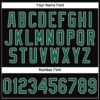 Custom Black Kelly Green-White Performance T-Shirt