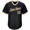 Custom Black Camo-Cream Authentic Throwback Rib-Knit Baseball Jersey Shirt