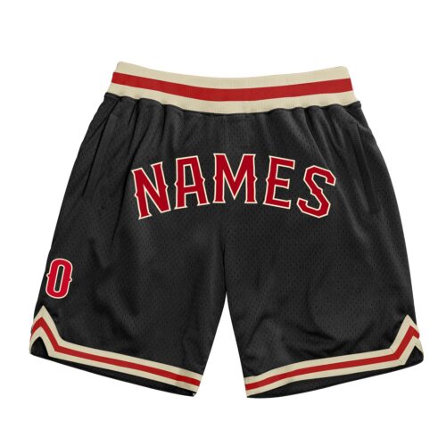 black_0254_d7f7cd70-a7ba-41c8-91ea-6161011d7f96 Custom Black Red-Cream Authentic Throwback Basketball Shorts