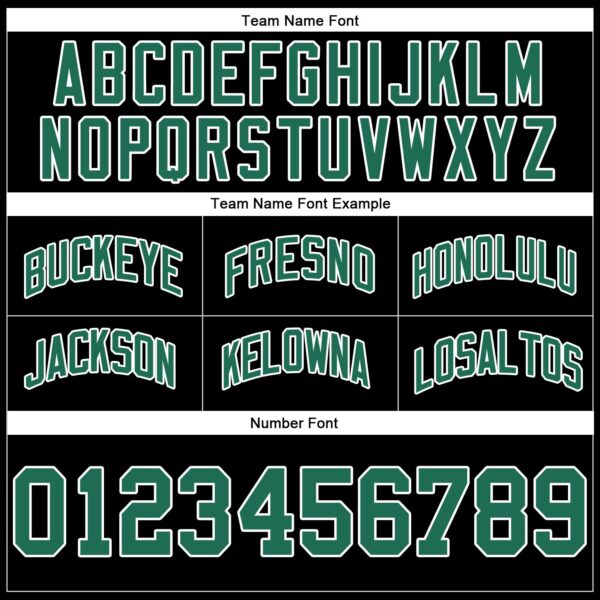 Custom Black Kelly Green-White Authentic Throwback Basketball Shorts