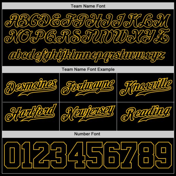 Custom Black Black-Gold Authentic Throwback Basketball Shorts