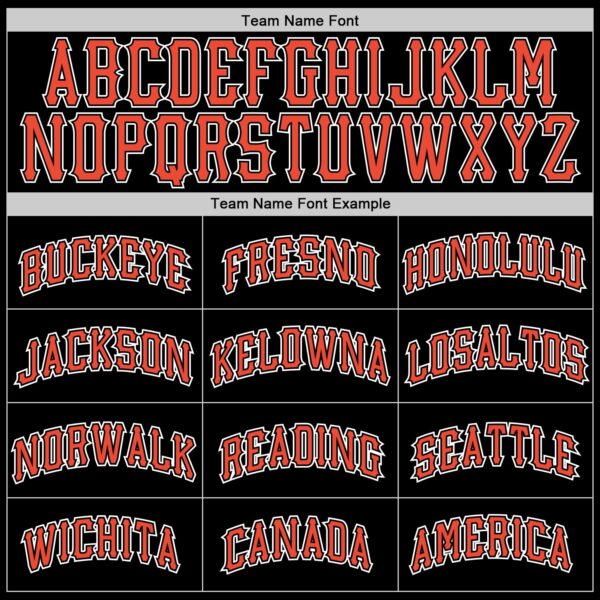 Custom Black Orange-White Authentic Throwback Basketball Jersey