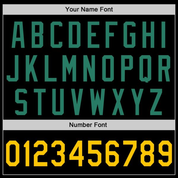 Custom Black Kelly Green-Gold Authentic Skull Pineapple Head Baseball Jersey