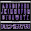 Custom Black Purple-White Authentic Baseball Jersey