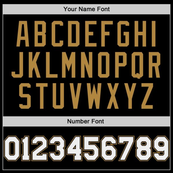 Custom Black White-Old Gold Authentic Baseball Jersey