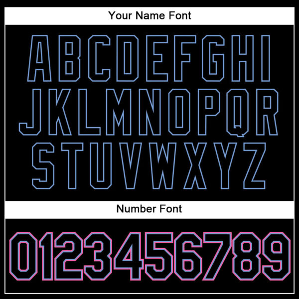 Custom Black Black-Pink Authentic Baseball Jersey