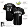 Custom Black White Authentic Baseball Jersey