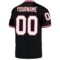 black_0413-2 Custom Black White-Cardinal Mesh Authentic Throwback Football Jersey