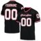black_0413 Custom Black White-Cardinal Mesh Authentic Throwback Football Jersey