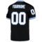 black_0423-2 Custom Black White-Light Blue Mesh Authentic Throwback Football Jersey