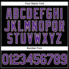 Custom Black White Pinstripe Purple-White Authentic Baseball Jersey
