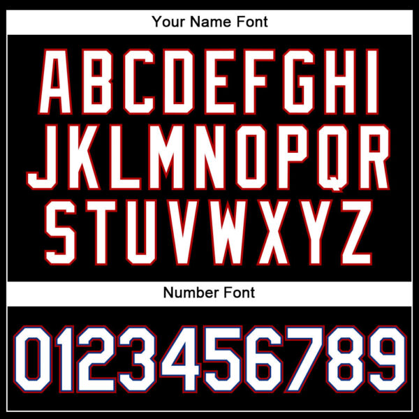 Custom Black Royal Pinstripe White-Red Authentic Baseball Jersey