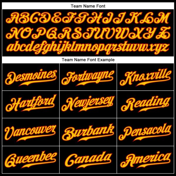 Custom Black Gold Pinstripe Gold-Red Authentic Baseball Jersey