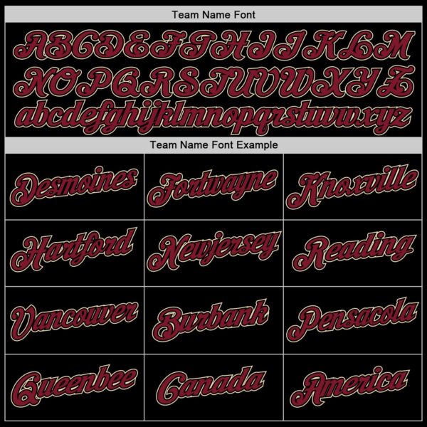 Custom Stitched Black Crimson-Cream Sports Pullover Sweatshirt Hoodie