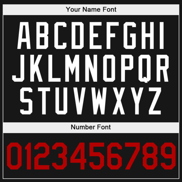 Custom Stitched Black White-Red Sports Pullover Sweatshirt Hoodie