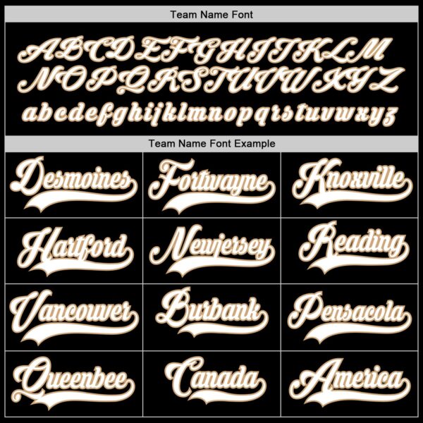 Custom Black White-Old Gold Hockey Jersey