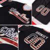 Custom Black Vintage USA Flag-Cream Hockey Jersey