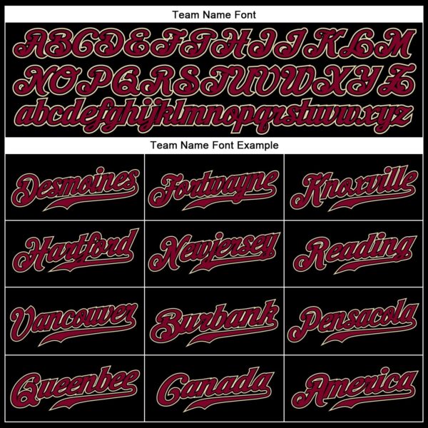 Custom Black Maroon-Crem Sports Pants