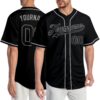 Custom Black Black-Gray Authentic Baseball Jersey