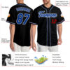 Custom Black Royal-Red Authentic Baseball Jersey