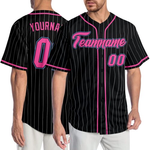 black_0661_c2f2129c-8409-4d82-91de-8375d8a2debf Custom Black White Pinstripe Pink-Light Blue Authentic Baseball Jersey