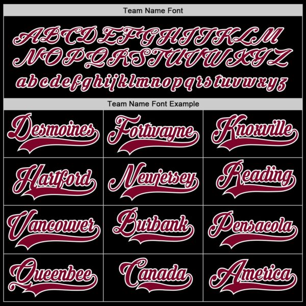 Custom Black Maroon-White Hockey Jersey