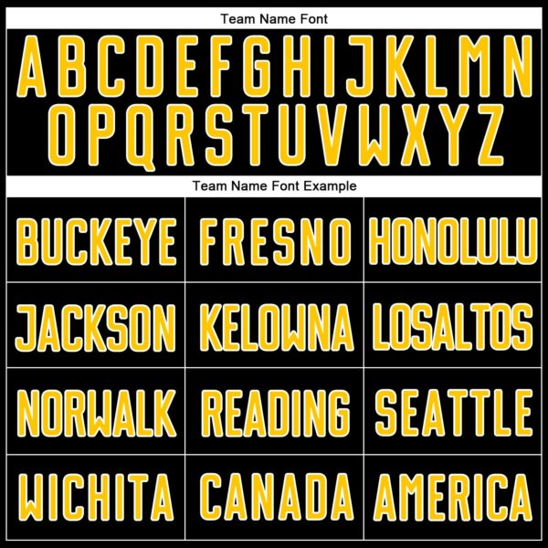 Custom Black Gold-White Authentic Two Tone Baseball Jersey