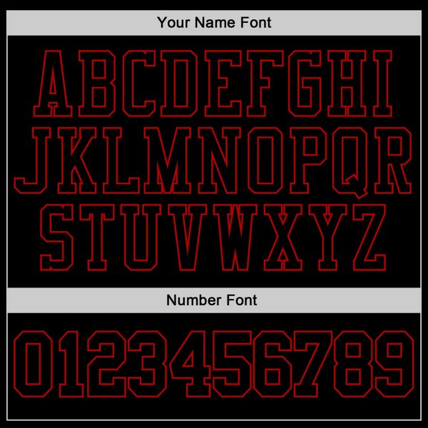 Custom Stitched Black Black-Red Sports Pullover Sweatshirt Hoodie