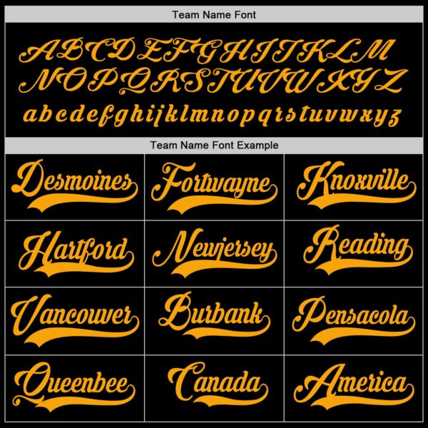 Custom Black Gold Hockey Jersey