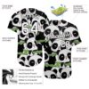 Custom Black White-Black 3D Pattern Design Pandas Authentic Baseball Jersey