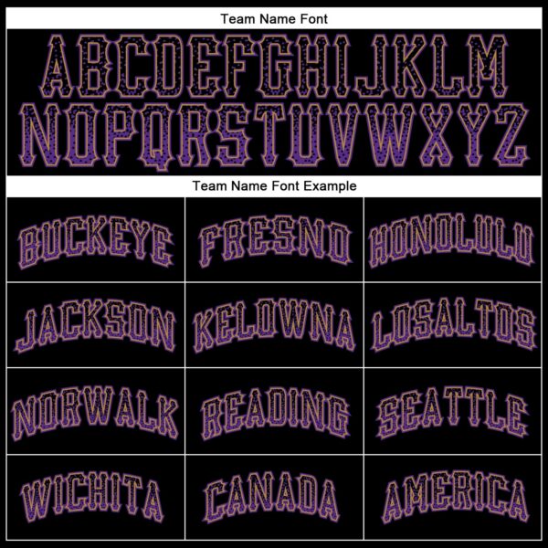 Custom Black Purple-Old Gold Authentic Drift Fashion Baseball Jersey