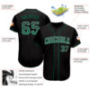 Custom Black Kelly Green-White Authentic Drift Fashion Baseball Jersey