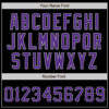 Custom Black Purple-Gray Authentic Baseball Jersey