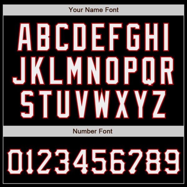 Custom Black White-Red Authentic Baseball Jersey