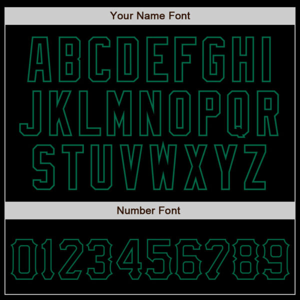 Custom Black Black-Kelly Green Authentic Baseball Jersey