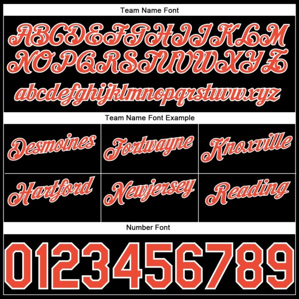 Custom Black White Pinstripe Orange-White Authentic Basketball Shorts