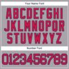 Custom Gray Red-Navy Baseball Jersey