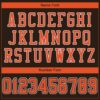 Custom Brown Orange-White Mesh Authentic Football Jersey