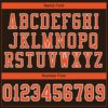 Custom Brown Orange-White Mesh Authentic Football Jersey