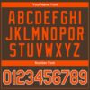 Custom Brown Orange-White Authentic Baseball Jersey