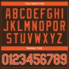 Custom Brown Orange-White Performance T-Shirt