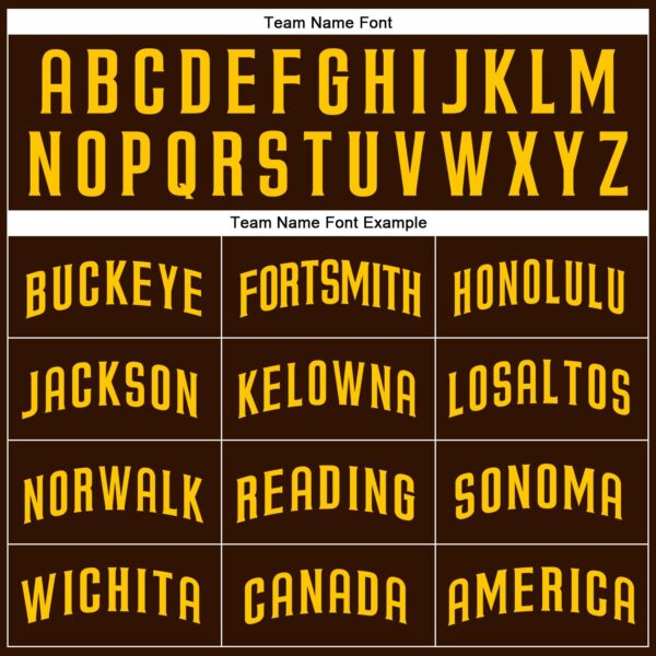 Custom Brown Gold Authentic Baseball Jersey